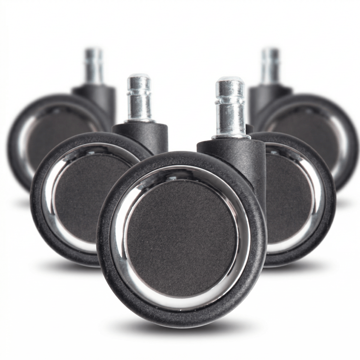 CLOUVOU Flux Wheels – Leichte Bürostuhlrollen | 5er - Set - Clouvou