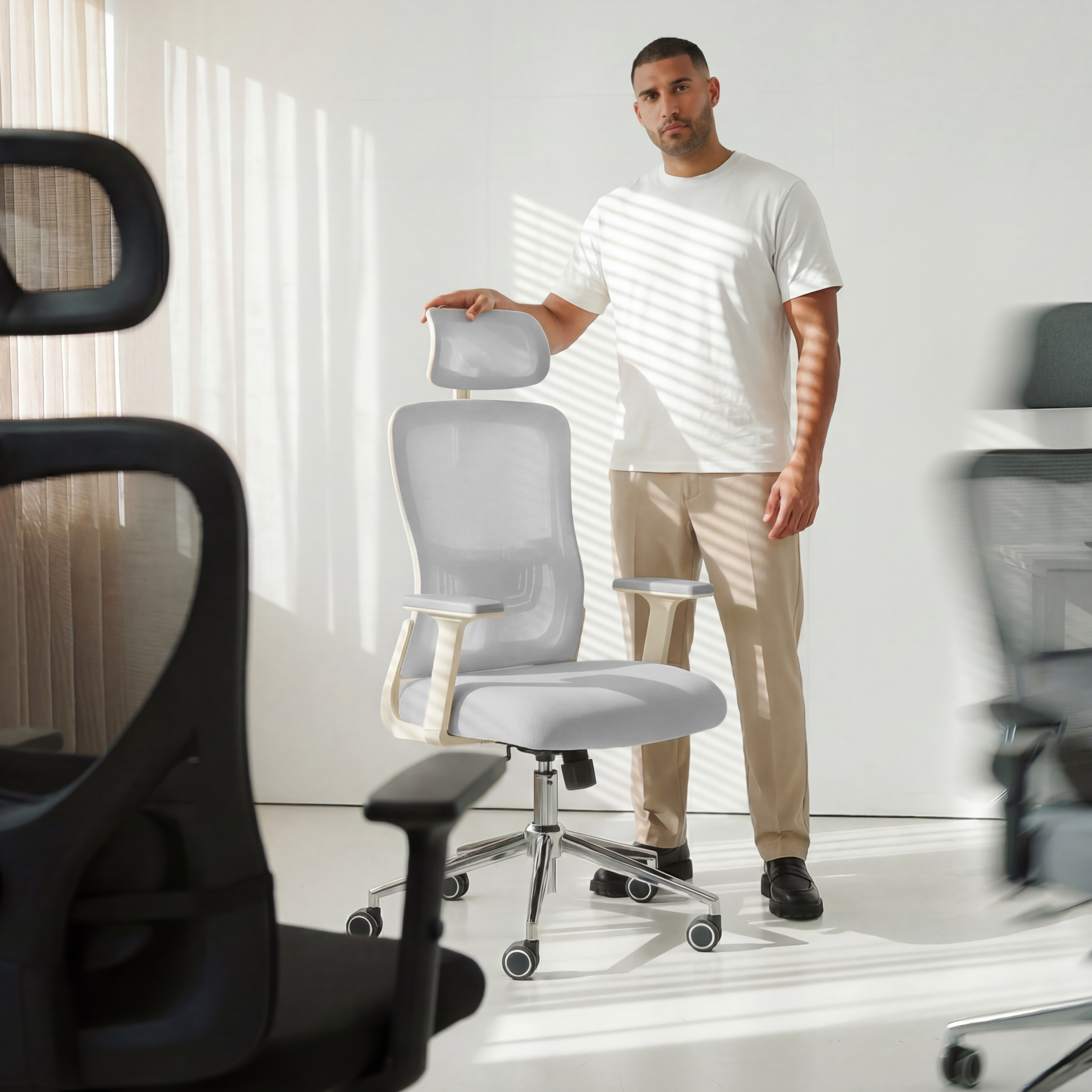 CLOUVOU BrightSeat – Chaise de bureau ergonomique : Meilleur rapport qualité-prix