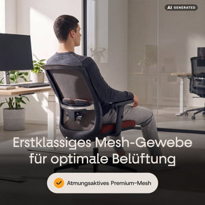 CALM – Ergonomischer Bürostuhl - Clouvou Schwarz