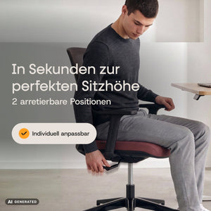 CALM – Ergonomischer Bürostuhl - Clouvou Schwarz