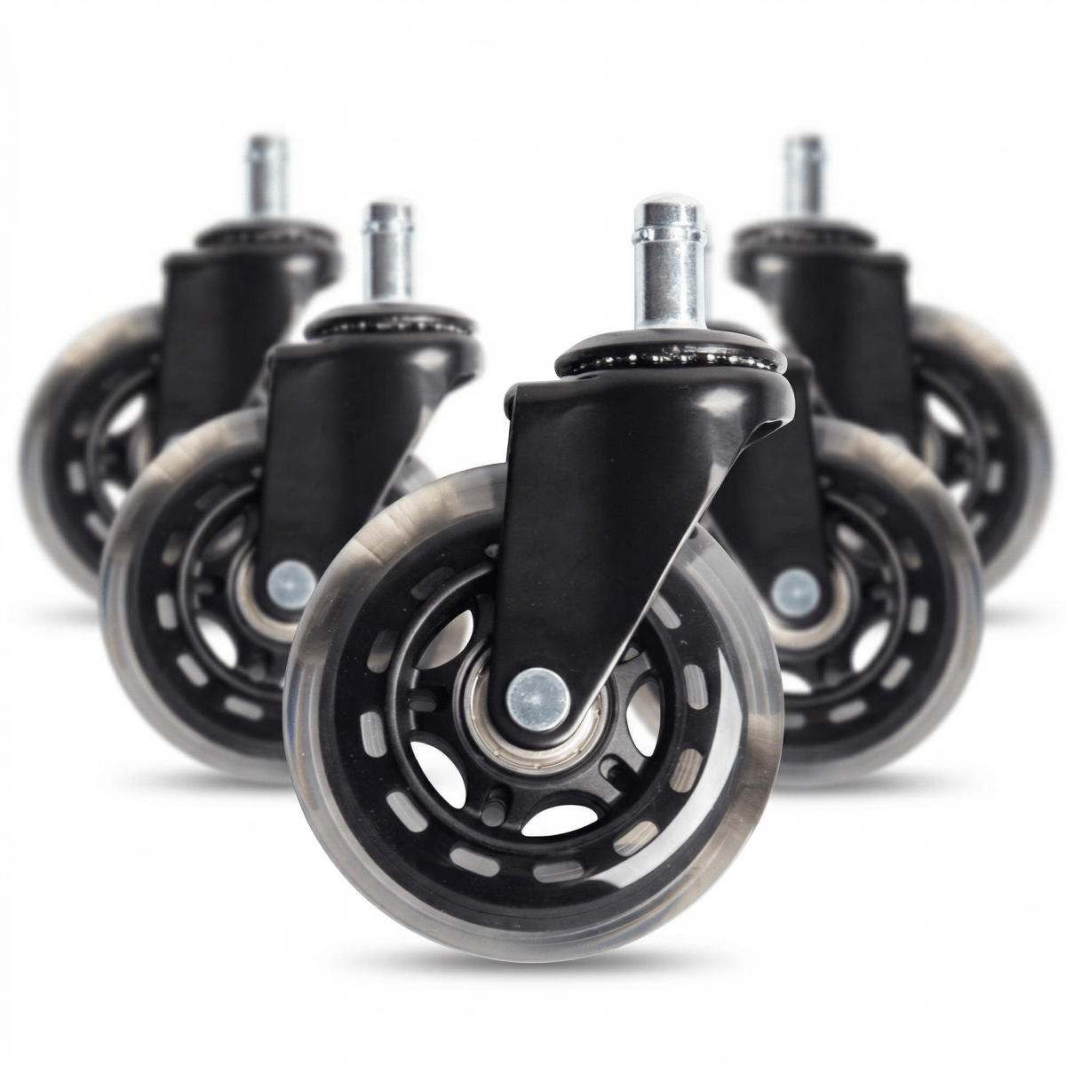 CLOUVOU Blade Wheels – PU - Bürostuhlrollen | 5er - Set - Clouvou