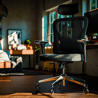 CLOUVOU CleverSeat - Ergonomischer Bürostuhl "Zeitloses Design trifft auf unschlagbare Qualität" - Clouvou #farbe_grau