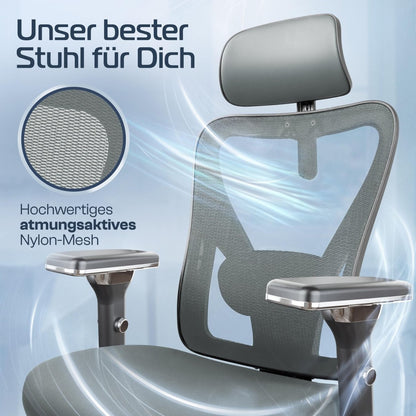 CLOUVOU CleverSeat - Ergonomischer Testsieger Bürostuhl - Clouvou Creme