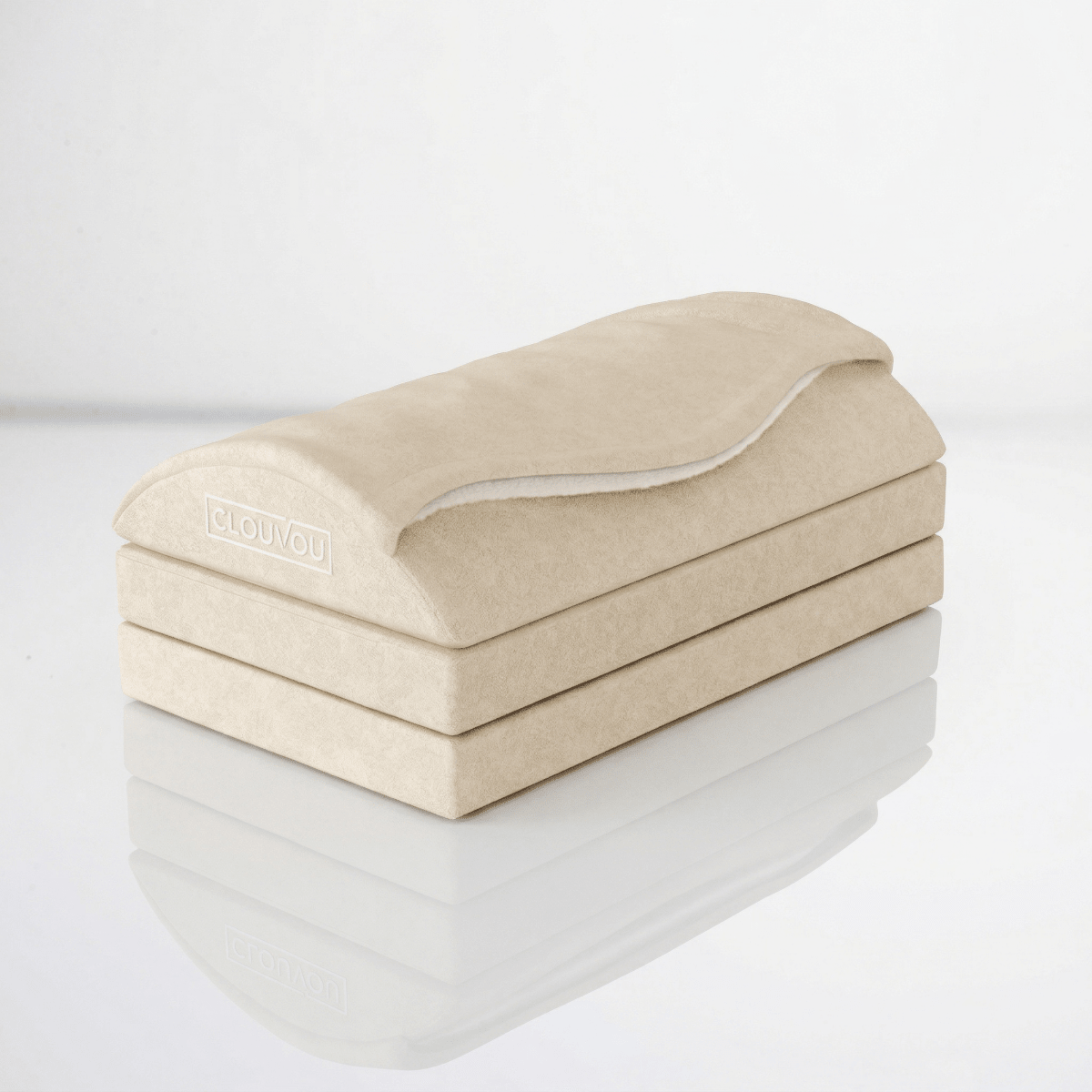 Clouvou MasterRest – Ergonomische Fußstütze | 3 Höhenstufen & Wärmetasche