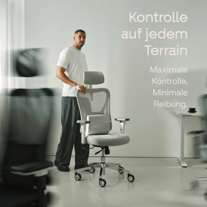 CLOUVOU Phantom Wheels – Leise Bürostuhlrollen | 5er - Set - Clouvou