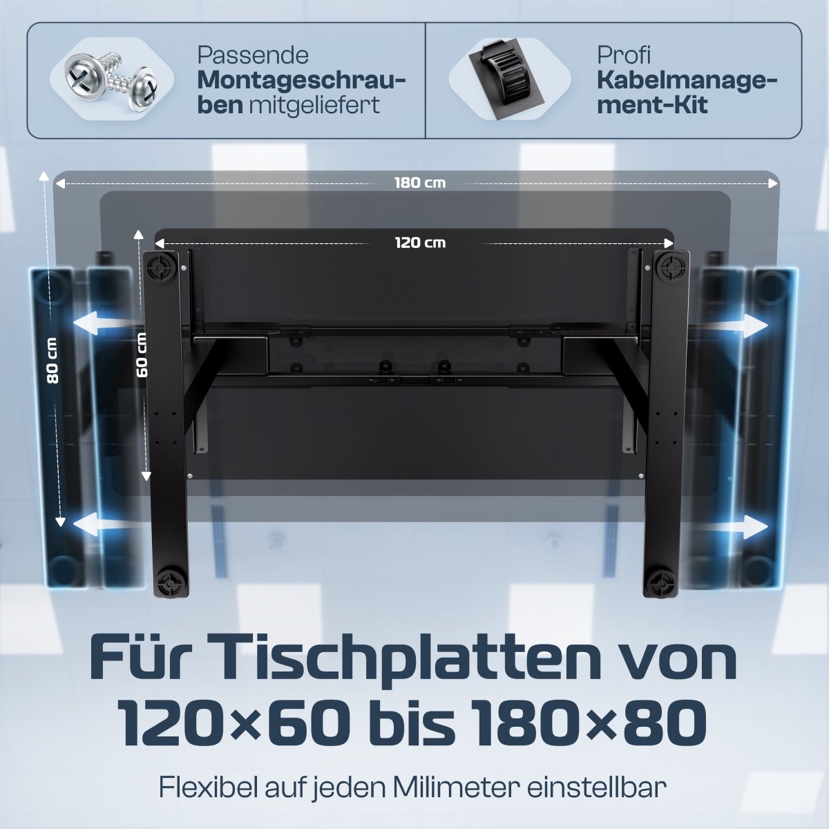 CLOUVOU ProBundle (Sitz - Stehtisch ProDesk & ProSeat) - Clouvou 160 x 80cm