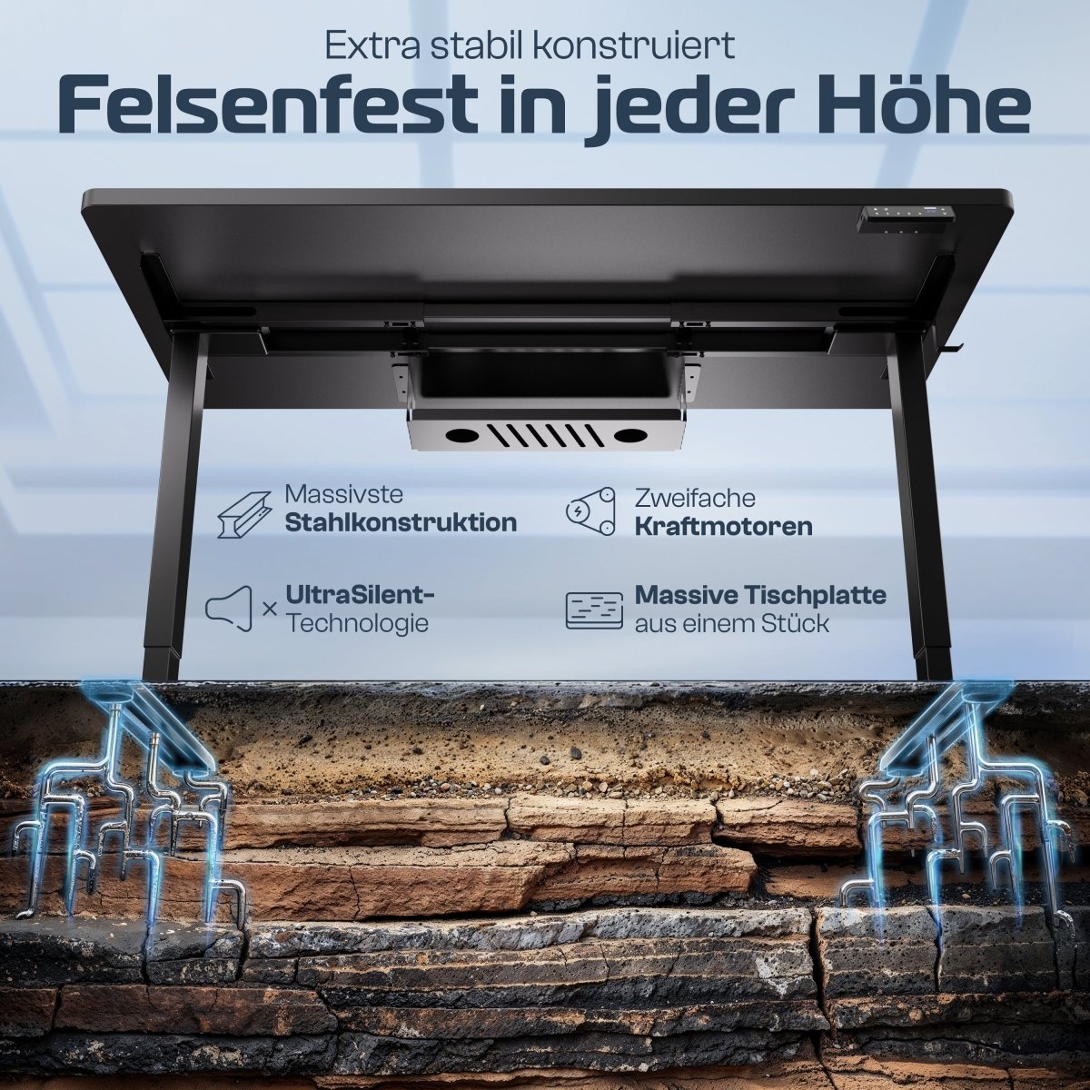 CLOUVOU ProBundle (Sitz - Stehtisch ProDesk & ProSeat) - Clouvou 160 x 80cm