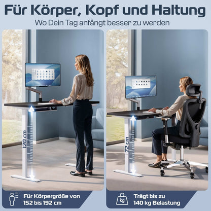 CLOUVOU ProBundle (Sitz - Stehtisch ProDesk & ProSeat) - Clouvou 160 x 80cm
