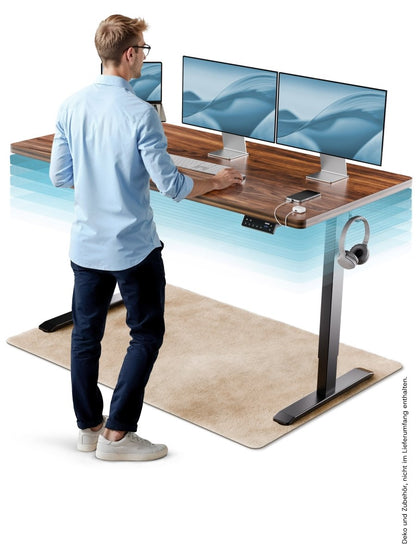 CLOUVOU ProDesk - Ergonomischer Sitz - Stehschreibtisch - Clouvou 160 x 80cm