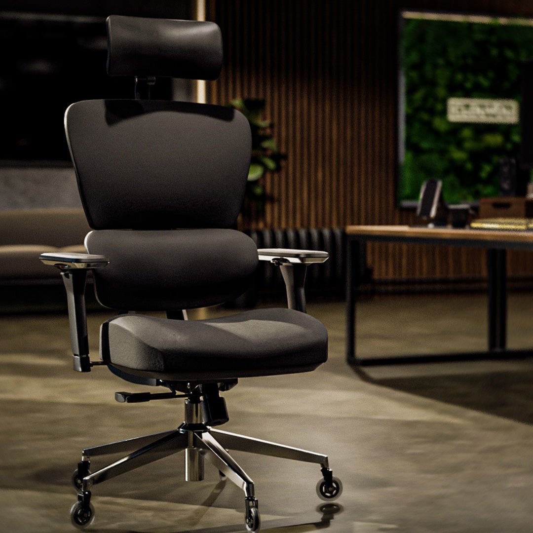CLOUVOU ProSeat – Ergonomischer Bürostuhl "Maximaler Komfort, den ganzen Tag" - Clouvou#farbe_grau
