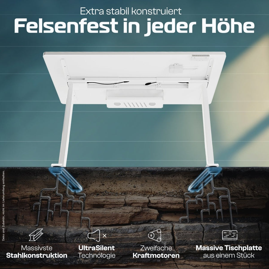 Kabel vollständig versteckt